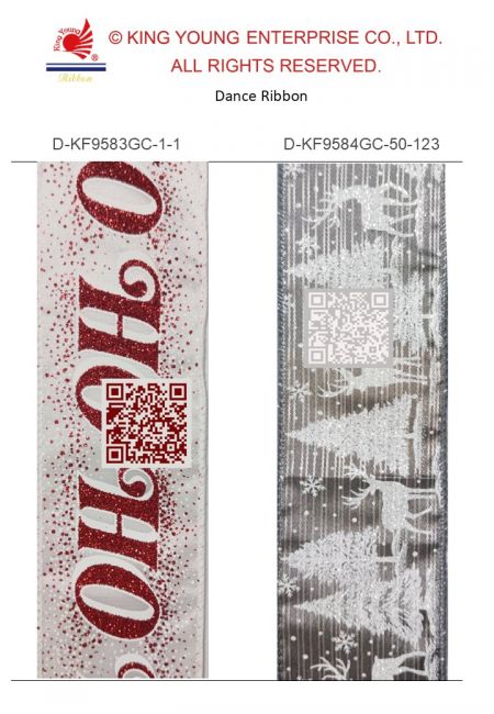 AI Dace Ribbon-HOHOHO words & Reindeers